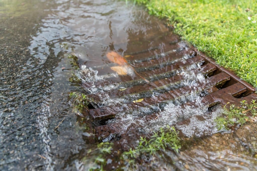 excess water in drain